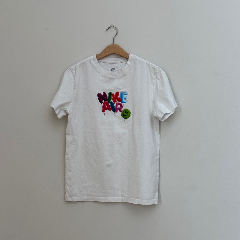 White NIKE AIR BALLOON SS TEE RARE